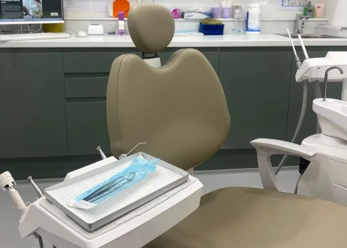 Patient attending a routine dental check-up at a dental clinic in Twickenham