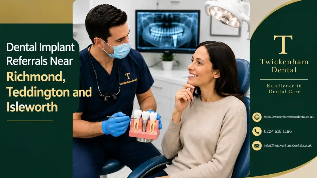 Dental implant referrals near Richmond, Teddington and Isleworth at Twickenham Dental