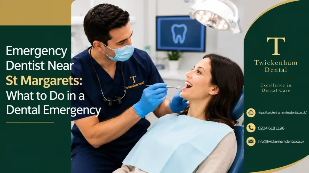 Emergency dentist near St Margarets providing urgent dental care at Twickenham Dental